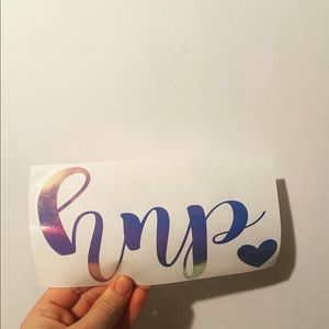 Cursive Monogram Decal